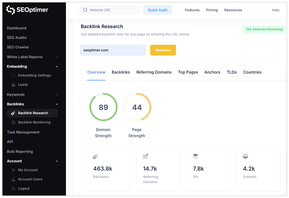 Backlink Research